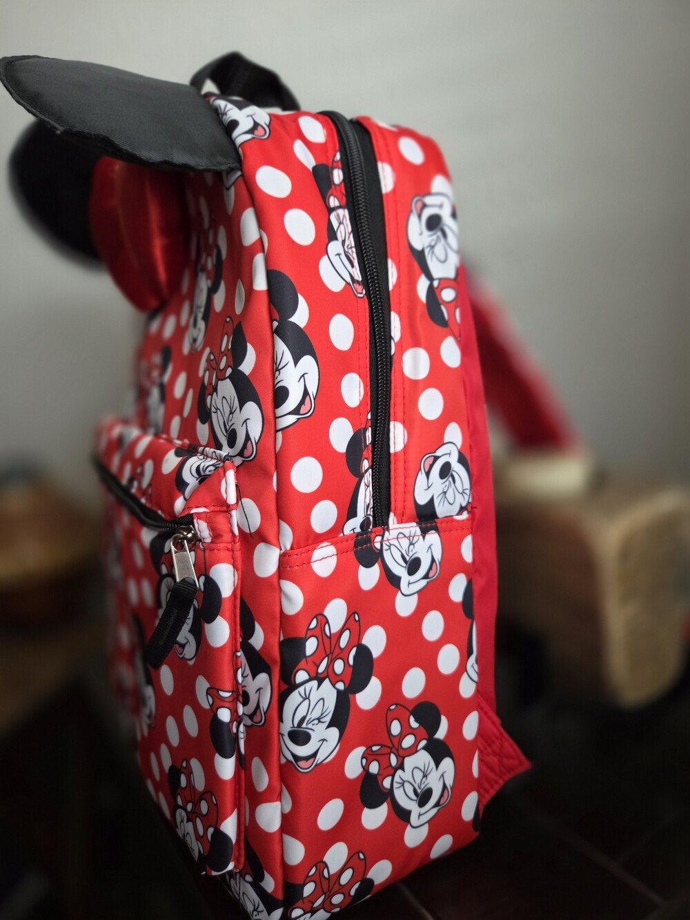 🔥Disney Minnie Mouse Red and White Polka Dot Mini Backpack & Black Polka Dot - Picture 3 of 4